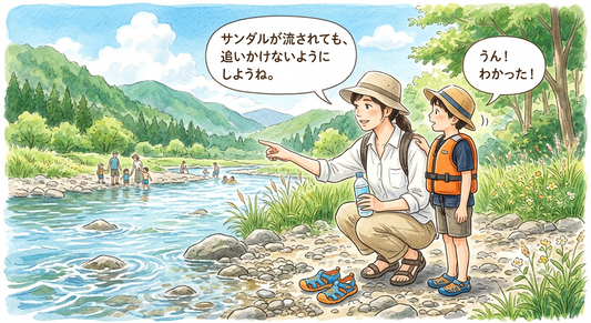 7月30日は「サンダルバイバイの日」！親子で話し合う夏の川遊び安全ガイド
