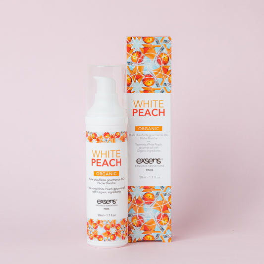 exsens オーガニックグルメマッサージオイル　White peach